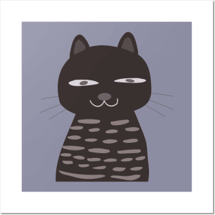 Cute cat cartoon design Posters and Art